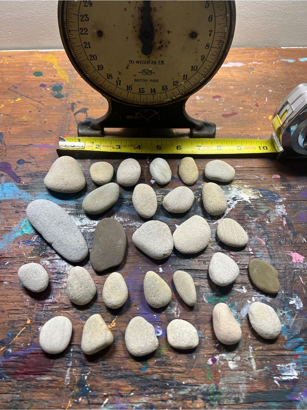 Mixed Potomac River Pebble Collection - Natural Gray & Tan